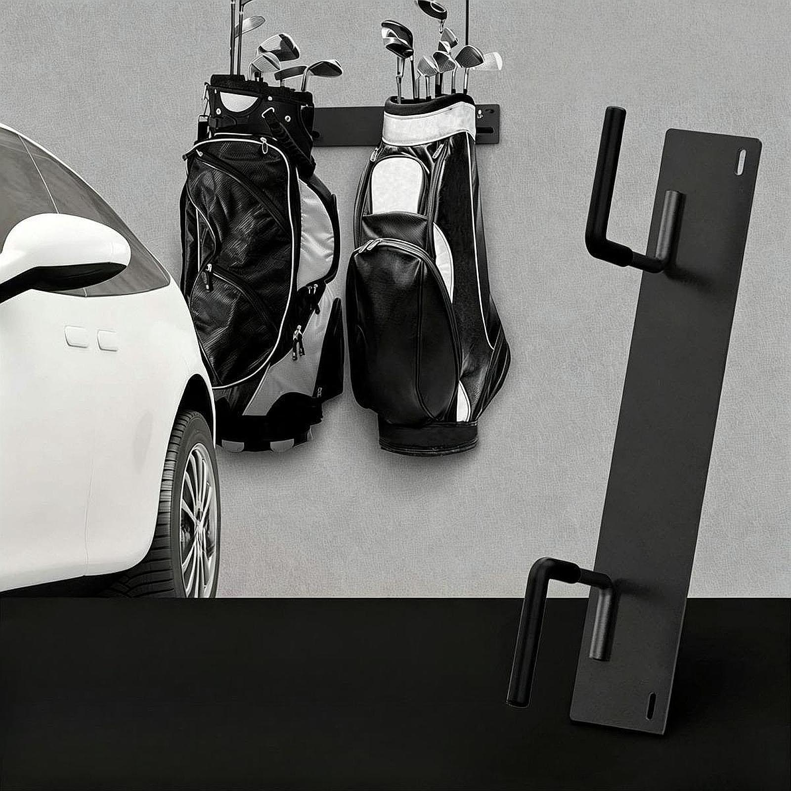 Golf Equipment Organizer For Garage - Organizador de Bolsas de Golfe Montado