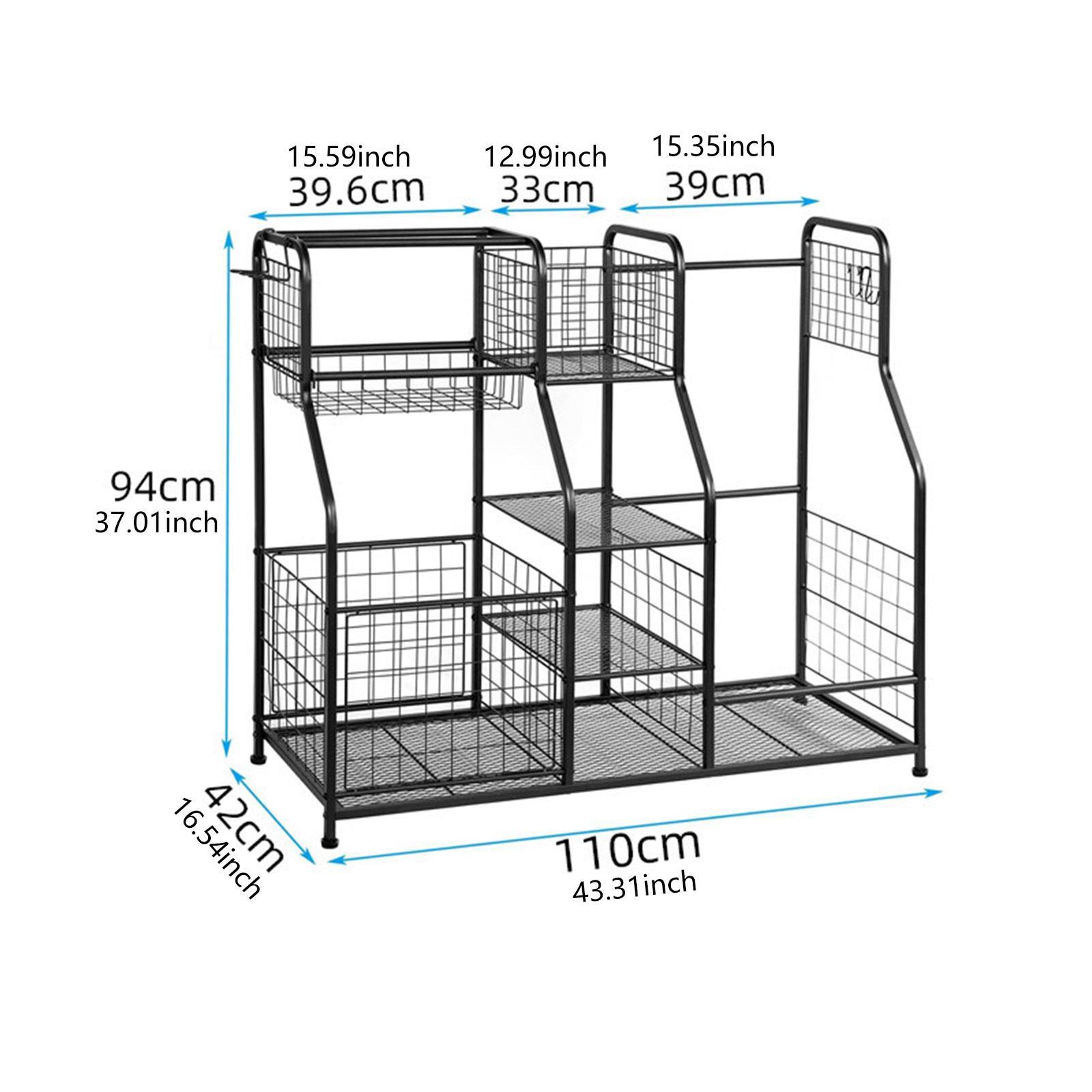 Golf Equipment Organizer For Garage - Suporte para Armazenamento de Bolsa de