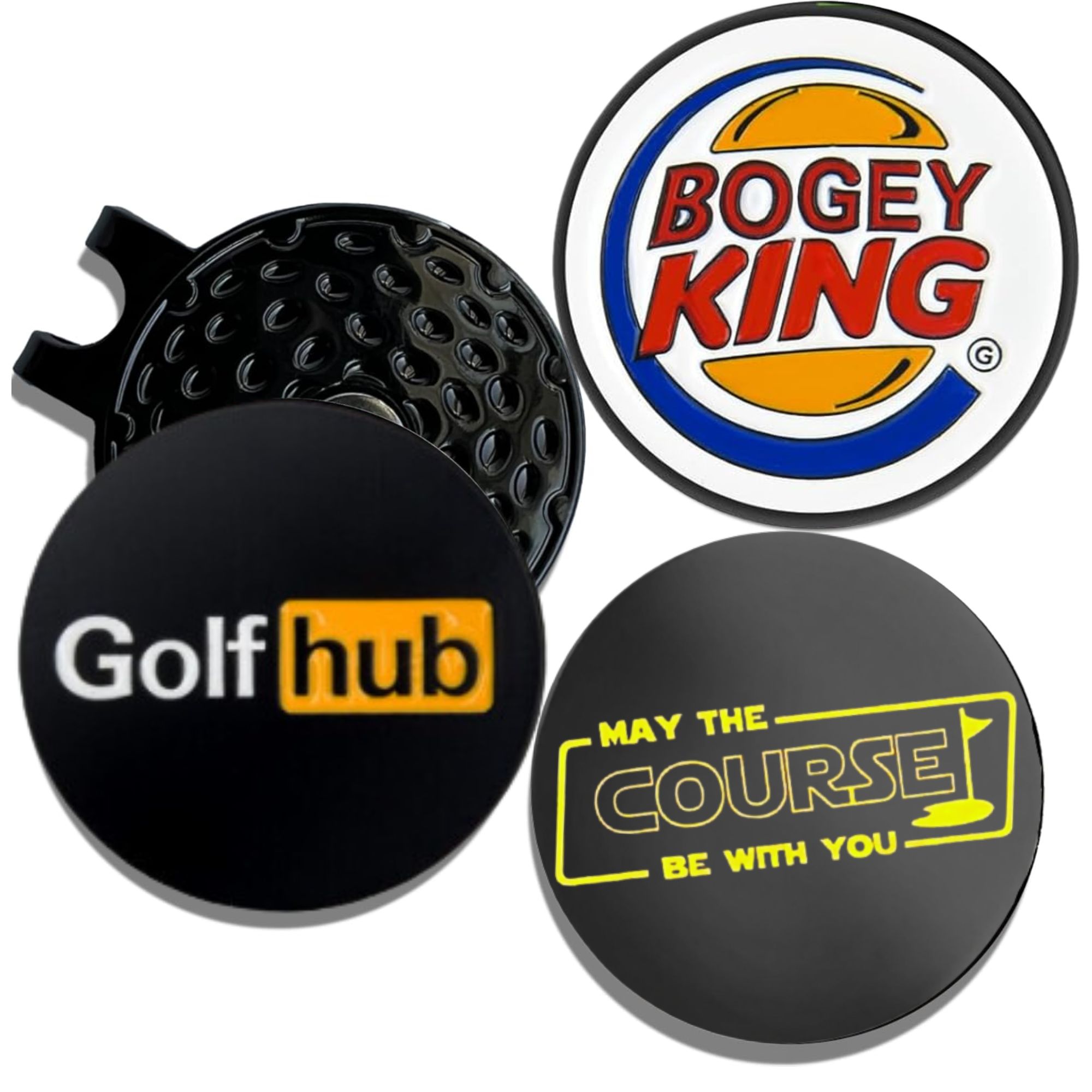 Golf Ball Premium - 3 Marcadores de Bola de Golfe