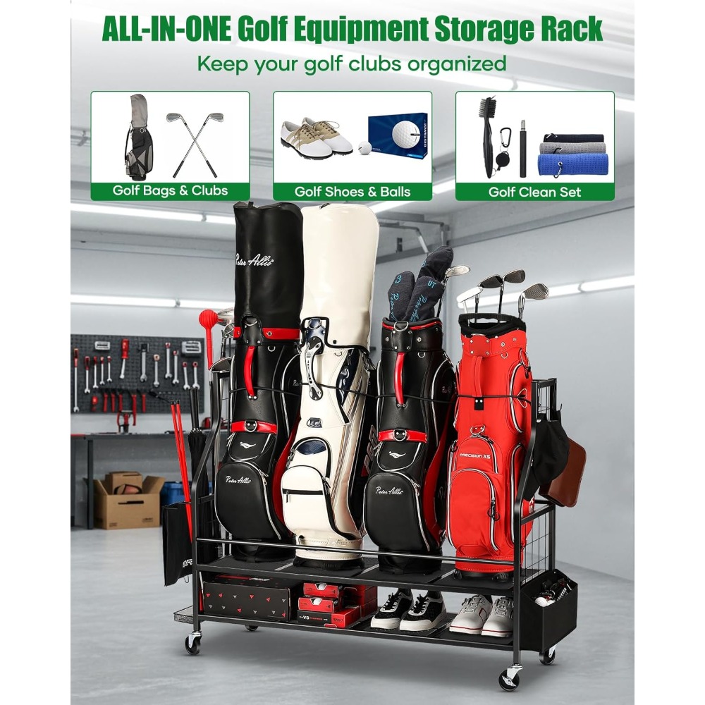 Suporte de Armazenamento para  - Golf Equipment Organizer For Garage avaliação e preço