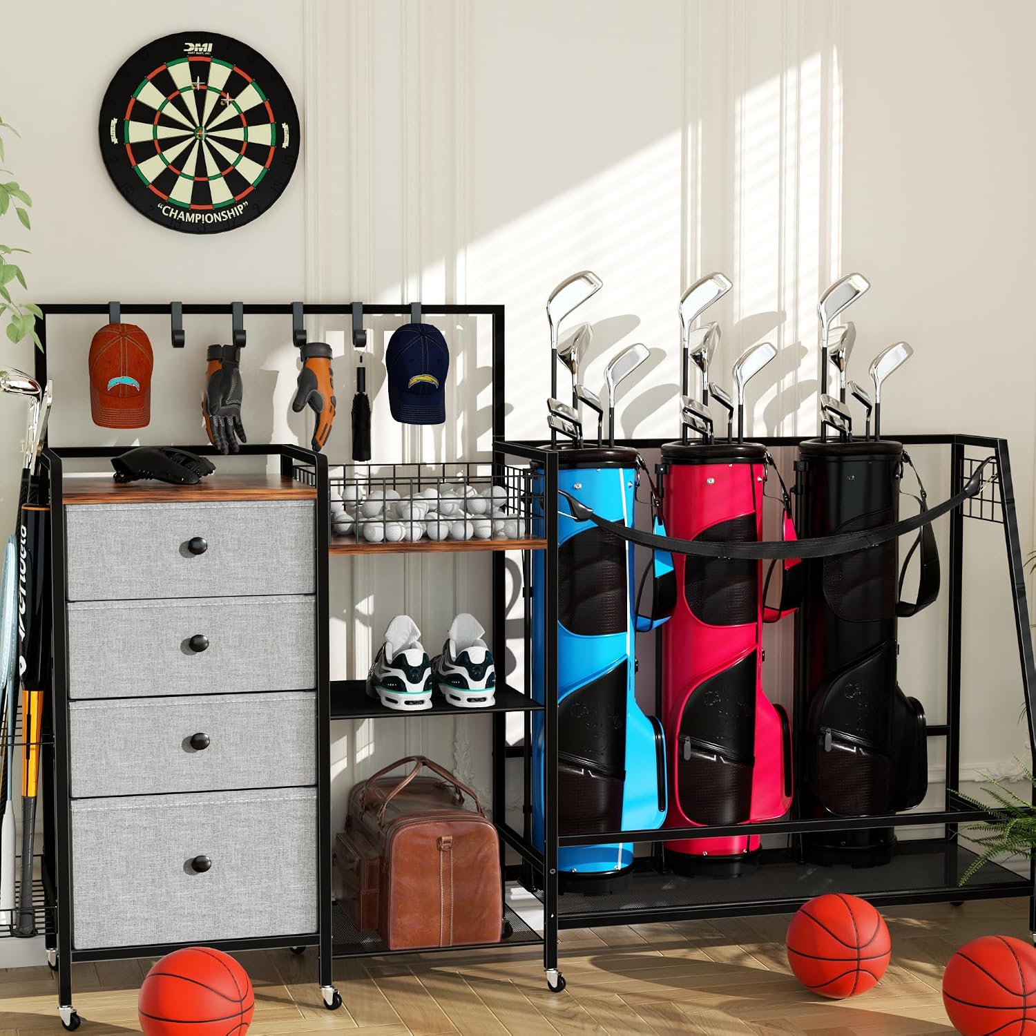 Suporte de Armazenamento para  - Golf Equipment Organizer For Garage avaliação e preço