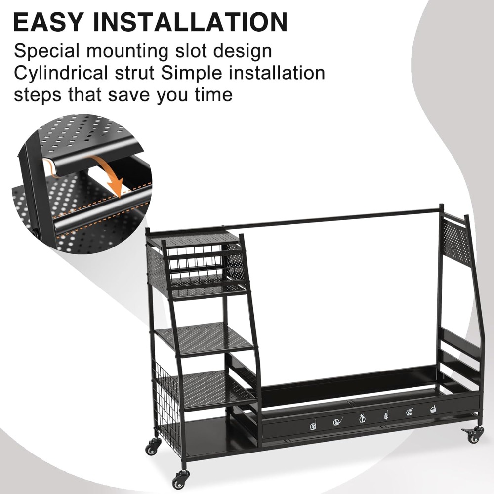 Suporte Organizador para Sacos - Golf Equipment Organizer For Garage avaliação e preço