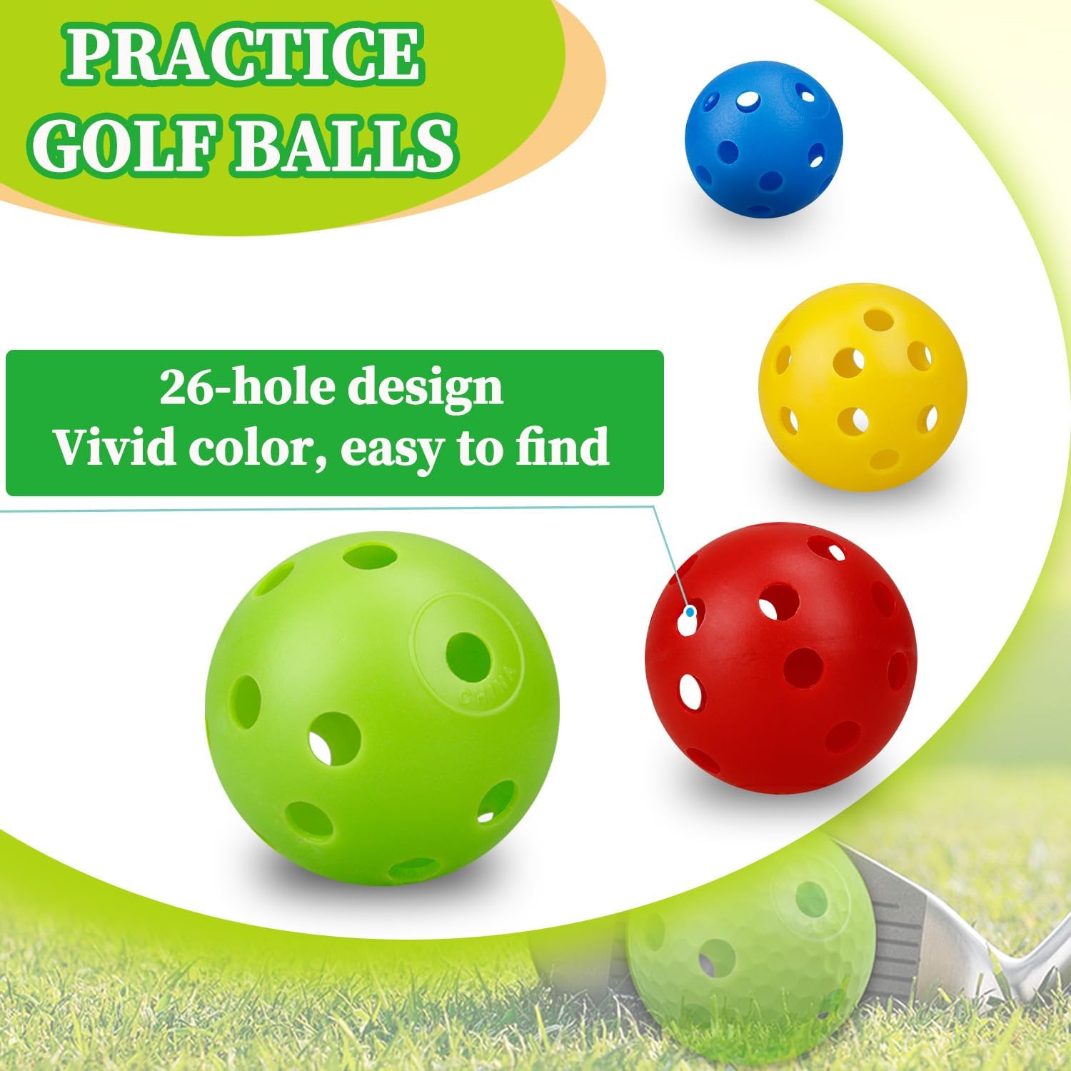 24 pçs 42mm fluxo de ar plásti - Golf Ball Premium avaliação e preço